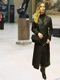 Higgs Leathers Buy Under Half Price 32 To 34 Bust Natalie Long Black Leather Coat Online At Uk Shop Leather Coat Long Leather Coat Lovely Coat