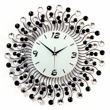 10 Beautiful Crystal Wall Clock Designs Wall Clock Wall Clock Design Wall Clock Modern