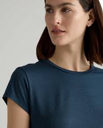 Flowknit Breeze Tee in Heather Ocean Navy