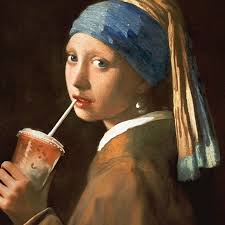 SKELETON COW HEADPHONES TRIBAL Art Print by Rafaela Herrera