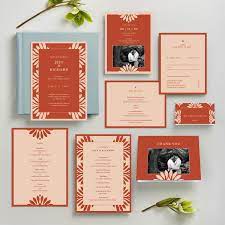 save the date orange square mantova portrait zola orange wedding invitations thank you card design wedding logos