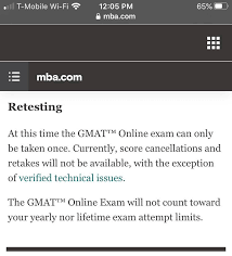 The Online Gmat Can Only Be Taken Once And Will Not Count Toward Your Lifetime Limit Of 8 Exams Gmat