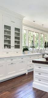White Kitchen Design Ideas Love The Cabinet For Dishes And That The Cabinetry Is Ceiling H White Kitchen Design Kitchen Cabinets Decor Kitchen Cabinet Design