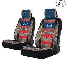 Realtree Lowback Seat Cover Realtree Edge Americana Pair Camo Seat Covers Realtree Camo Seat Covers Back Seat Covers