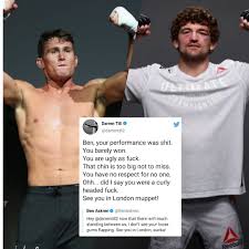 The best memes from instagram, facebook, vine, and twitter about ben askren. Submission Radio On Twitter The Trash Talk Battle Begins Who Wants To See Darrentill2 Vs Benaskren If Darren Wins At Ufclondon