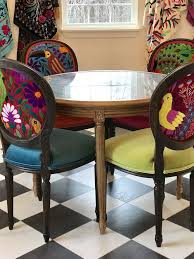 Mexican Textiles That Wow The Chair Stylist Mexican Dining Room Dining Room Furniture Mexican Furniture