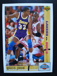 1992 Upper Deck Basketball Magic Vs Jordan Lakers Vs Bulls Etsy In 2020 Michael Jordan Chicago Bulls Lakers Vs Michael Jordan