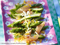 Asperges Vertes Et Pamplemousse Recettes Recette Asperge Verte Recette Recettes De Cuisine