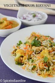 Vegetable Dum Biryani Recipe Layered Vegetable Biryani Spiceindiaonline Vegetable Dum Biryani Recipe Biryani Recipe Biryani