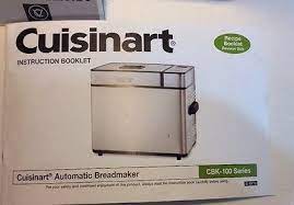 It consistently makes great tasting bread. Cuisinart Cbk 100 Automatic Stainless Steel Breadmaker 2 Lb Loaf W Recipe Book 64 61 Picclick Uk