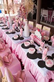 Minnie Mouse Pink And Gold Birthday Party Ideas Photo 1 Of 27 Catc Minnie Mouse Birthday Party Decorations Minnie Birthday Party Minnie Mouse Decorations