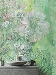 Le Carte Da Parati Wallpepper Per Il Bagno Tropical Wallpaper Wallpaper Interior Art