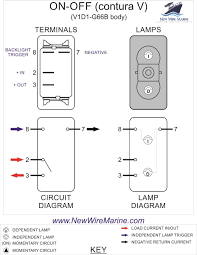 Switch diagrams & product manuals. On Off Backlit Boat Rocker Switch Carling V1d1 New Wire Marine