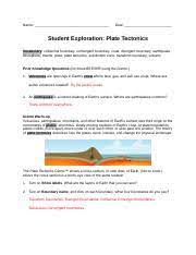 Practice exam questions written by timothy h. Michelle Padilla Plate Tectonics Gizmo Warm Up And Activity A B Name Date Student Exploration Plate Tectonics Vocabulary Collisional Boundary Course Hero