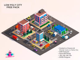 Uvw Polygons Unity 3d Model City Cartoon 3d Model Unity 3d