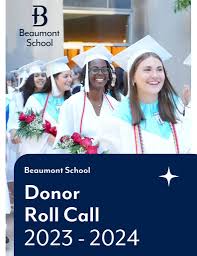 Beaumont School Donor Roll Call 2023-2024 by beaumontschool3