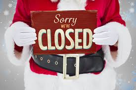 Closed for the holidays sign. City Offices Closed For Christmas And New Year S Holidays Newberry Florida