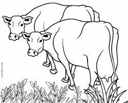 Animal coloring pages for kids. Free Printable Cow Coloring Pages For Kids