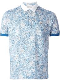 Moncler Floral Polo Shirt Farfetch Com Mens Polo T Shirts Polo Shirt Style Polo Fashion