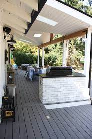 Let us help you design & build your dream outdoor kitchen and create your backyard oasis Modern Farmhouse Outdoor Living Space Farmhouse Deck Seattle By Ashleydsp Houzz