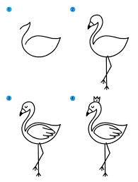 Как нарисовать фламинго поэтапно для начинающих » рисуем фламинго легко и  просто карандашом и красками