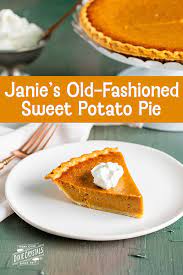 Janie S Old Fashioned Sweet Potato Pie Dixie Crystals Sweet Potato Pie Sweet Potato Pie Filling Sweet Potato Pies Recipes