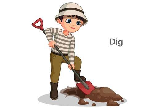 Man Digging Vector Art, Icons, and Graphics for Free Download