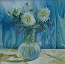 Übermatte is a hardwearing ultra matte finish that adheres. Flowers In Glass Vase Painting By Elena Oleniuc