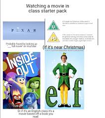 The content is moderate in impact. Watching A Movie In Class Starter Pack R Starterpacks Starter Packs Know Your Meme