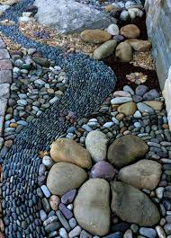 Garden Pebble Mosaic River Rock Garden Rock Garden Landscaping Rock Garden Design