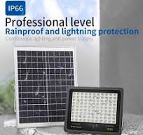100W 200W 300W Solar Reflector Diecast Aluminum Outdoor Street Garden Solar  LED Flood Light with Remote