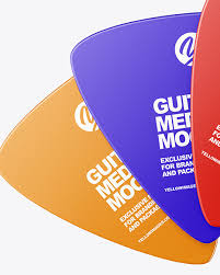 She's in love with a good text, so be sure there won't be empty talk, only precisely picked content. Three Plastic Triangle Guitar Picks Mockup In Object Mockups On Yellow Images Object Mockups