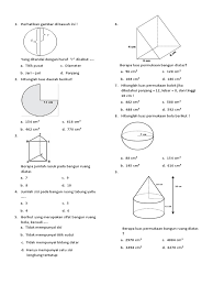 Luas bangun ruang di atas adalah. Ulangan Harian