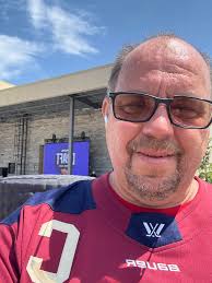 First arrived at Fan Fest. I even got politely kicked out since I was too  early.