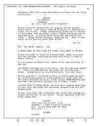 How To Format An Animation Screenplay Sample Page Screenplay Template Screenplay Screenplay Format