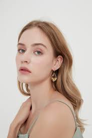 Brugmansia Flower Fairy Oval Drop Earring