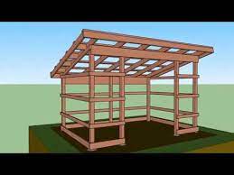 Now you can build any shed in a weekend even if you've zero woodworking experience! How To Frame A Small Pole Barn Garden Shed Youtube