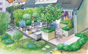 Neugestaltung Einer Geraumigen Terrasse Gartengestaltung Bilder Garten Planen Landschaftsplane