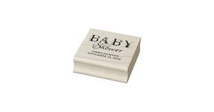 Mauve Pink Elegant Floral Chic Girl S Baby Shower Rubber Stamp Zazzle Com