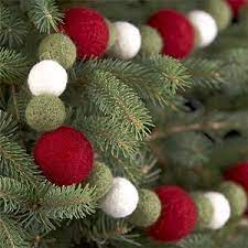 It's a free knitting pattern that everyone will love. Felt Ball Garland Christmas Garland Diy Felt Garland Felt Christmas