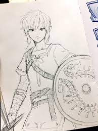 Maybe you would like to learn more about one of these? Link Drawing Zelda Drawing Legend Of Zelda Breath Zelda Art