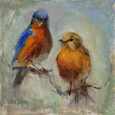 I recently rewatched it and wow it's an intelligent movie. Title The Blue Birds Artist Linda Dunbar Medium Painting Oil On Board Bird Art Bird Wall Art Bird Artists