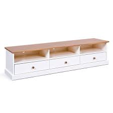 Hell gebeizte oberflächen, geschwungene griffe und die kombination von weiß und holztönen sind typisch für den landhausstil. Lowboard Tv Schrank Landhausstil Massivholz Lackiert 2 Farbig Sepia Braun Weiss L Wendy 12 Kaufen Bei Wohnsachen Online Service Ug Haftungsbeschrankt