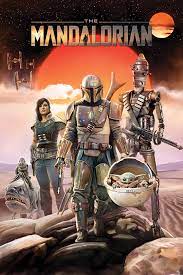 The mandalorian after the fall of the galactic empire, lawlessness has spread throughout the galaxy. Star Wars The Mandalorian Group Poster Plakat Kaufen Bei Europosters