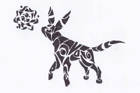 Cultures that originated this style of tattooing are the aztec and borneo cultures. Umbreon Shadow Ball Tribal Tattoo By Deer Head On Deviantart