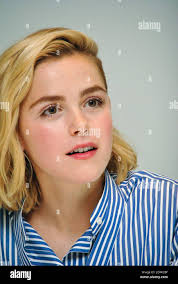 Kiernan Shipka bei der Pressekonferenz der Hollywood Foreign Press  Association zum Thema "Chillen von Sabrina" im Four Seasons Hotel am 9.  August 2018 in Beverly Hills, Kalifornien. (Foto von Yoram Kahana/Shooting  Star/Sipa