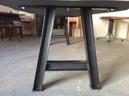 I Beam Table Base Steel Table Legs Industrial Table By Bmadenew Steel Table Legs Industrial Table Base Steel Table