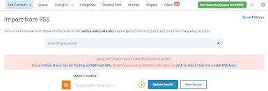 Full text rss feeds import (with image) (with image): How To Solve Common Blog Or Rss Import Issues Smarterqueue Help Center