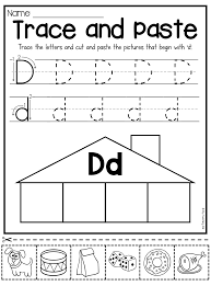 Beginning Sounds Worksheets Trace And Paste Beginning Sounds Worksheets Letter D Worksheet Letter B Worksheets