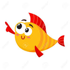 600 x 299 png 85 кб. Funny Smiling Golden Crazy Yellow Fish Character Pointing And Royalty Free Cliparts Vectors And Stock Illustration Image 74724848